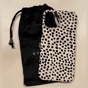 BURGA "Almond Latte" iPhone 12 Pro Max Phone Case with Velvet Bag!